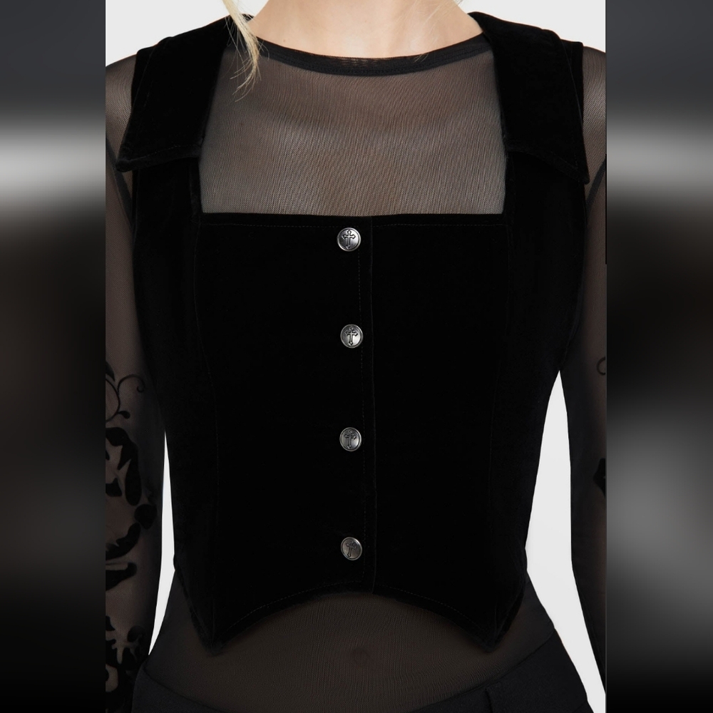 BAT EMBRACE KILLSTAR brand Velvet Corset